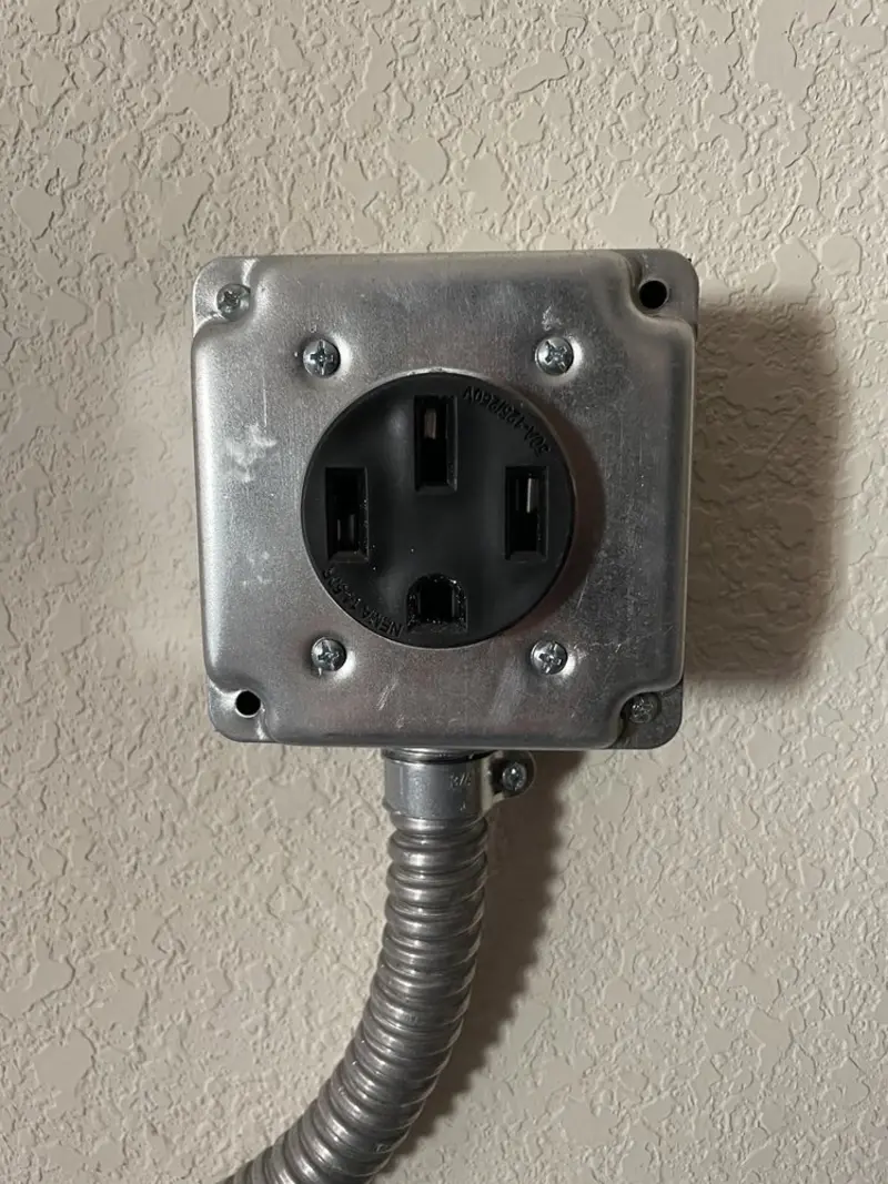 NEMA 14-50 outlet installed for Smart Home Electrical in Cave Creek